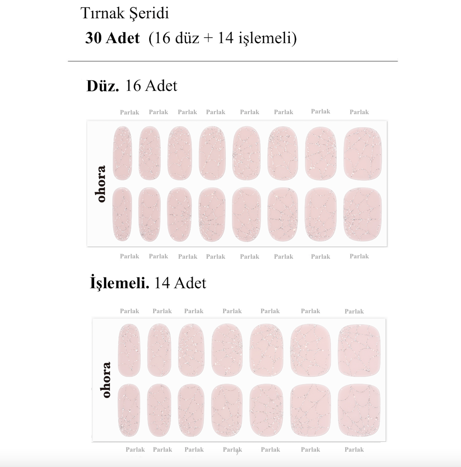 N Silver Web Jel Tırnak 30 Adet, 2 Kullanım