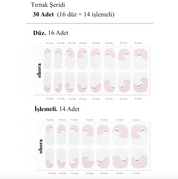 N Peek a Boo Jel Tırnak 30 Adet, 2 Kullanım