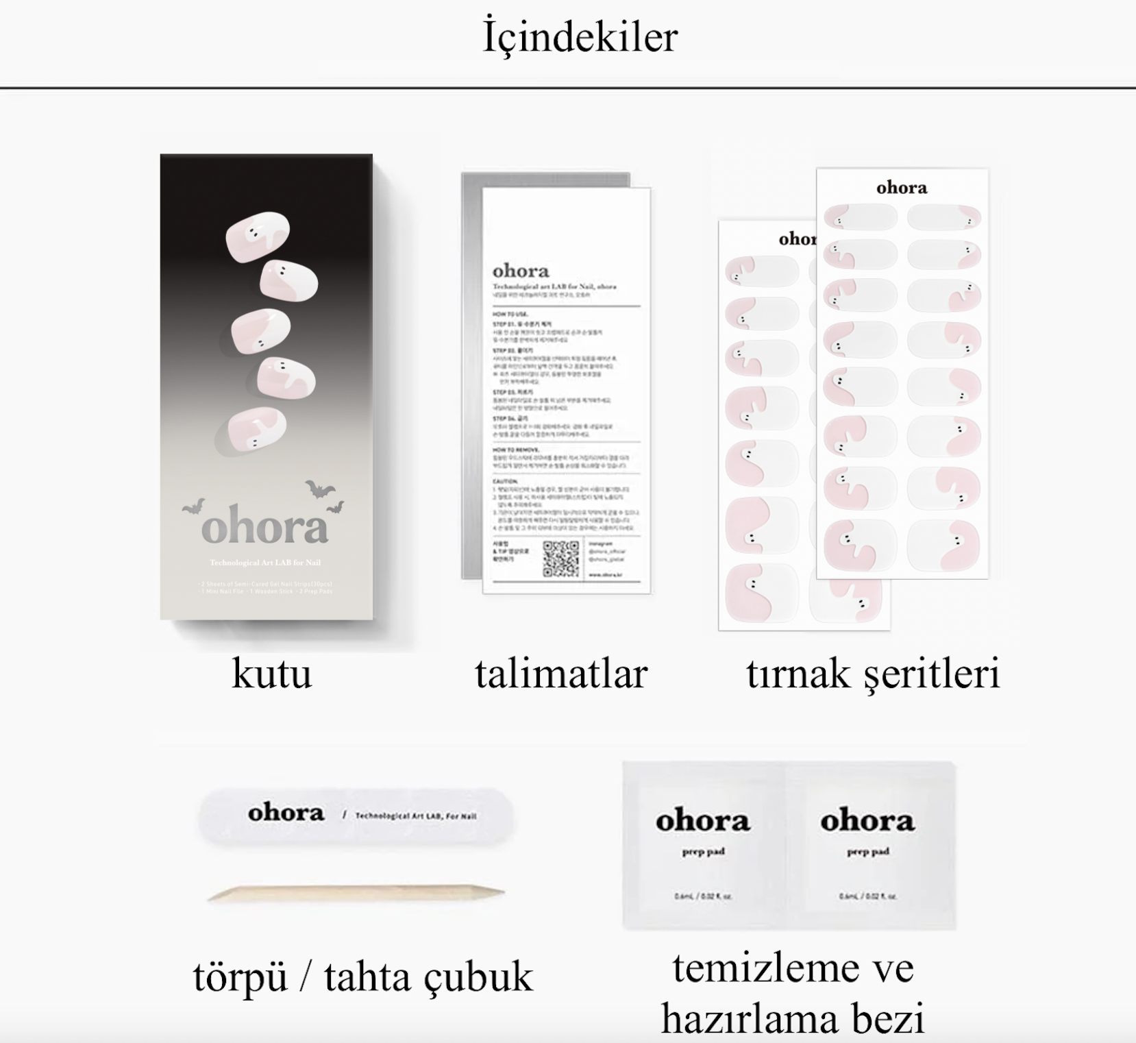 N Peek a Boo Jel Tırnak 30 Adet, 2 Kullanım