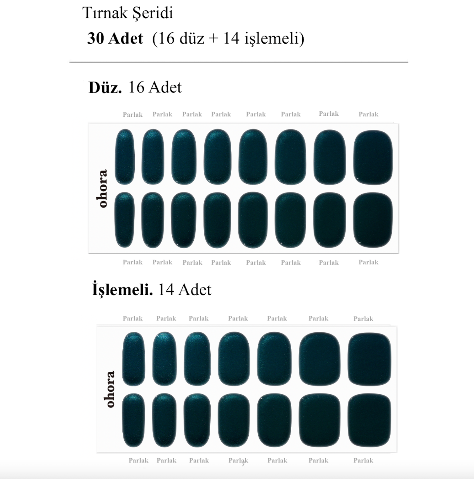 N Mystic Chrome Jel Tırnak 30 Adet, 2 Kullanım