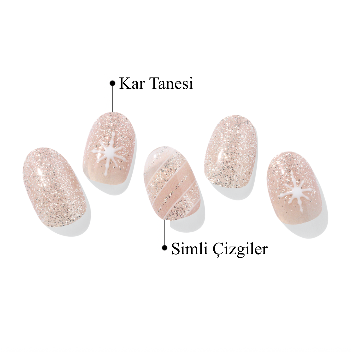 N Crystal Frost Jel Tırnak 30 Adet, 2 Kullanım