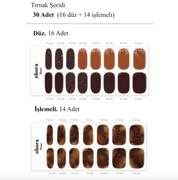 N Cinnamon Glaze Jel Tırnak 30 Adet, 2 Kullanım