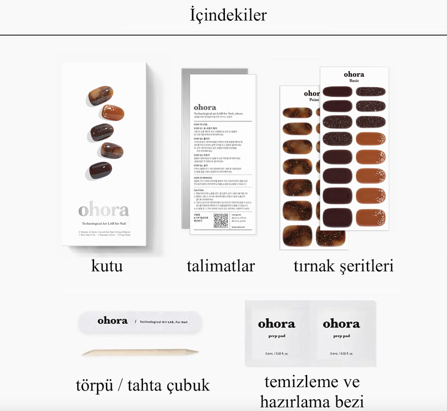 N Cinnamon Glaze Jel Tırnak 30 Adet, 2 Kullanım