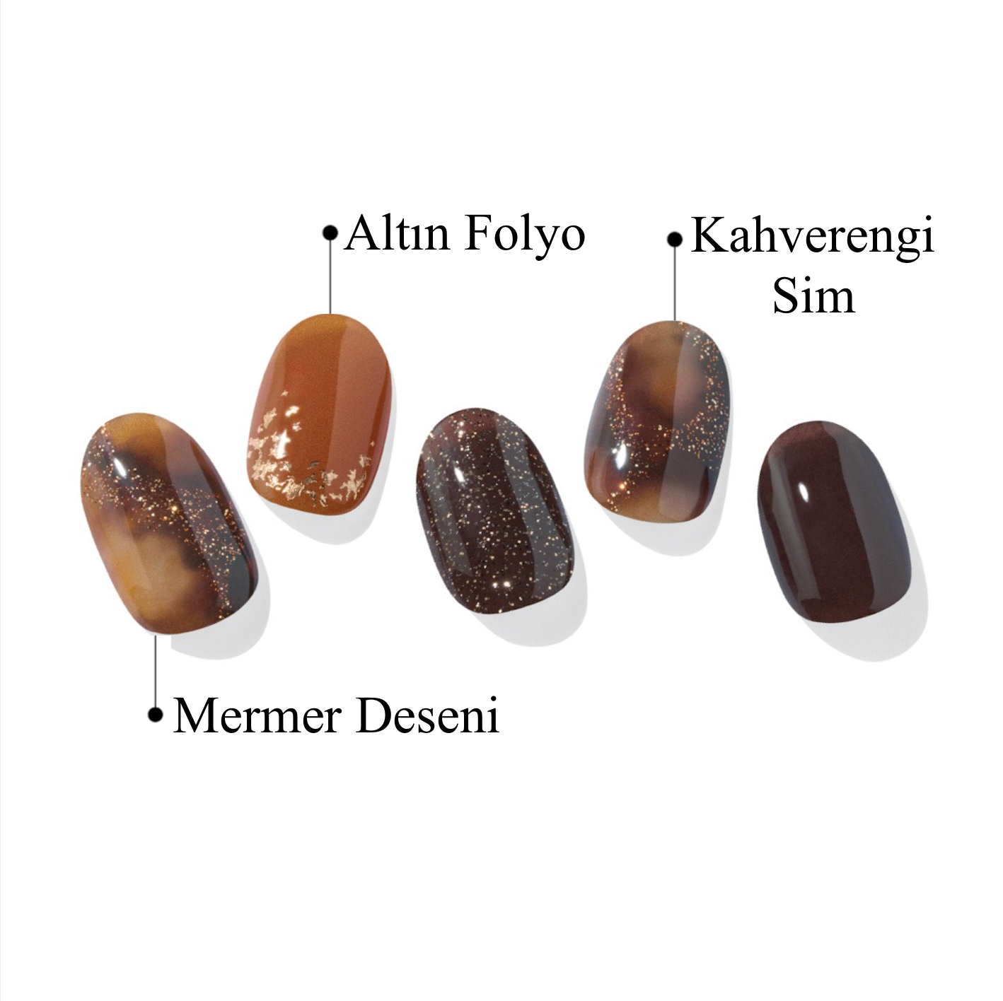 N Cinnamon Glaze Jel Tırnak 30 Adet, 2 Kullanım