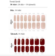 N Ruby Glint Jel Tırnak 30 Adet, 2 Kullanım