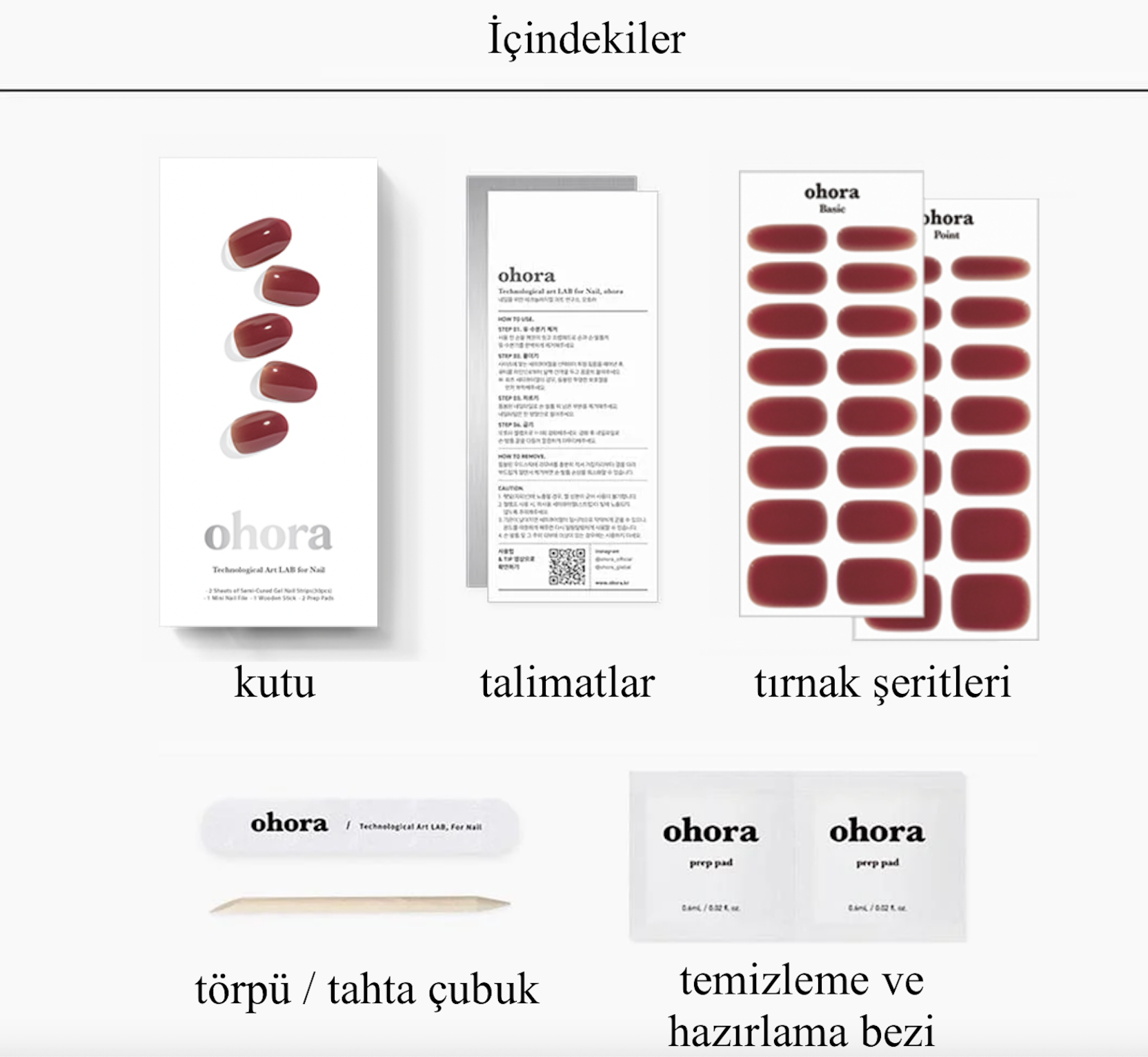 N Wine Veil Jel Tırnak 30 Adet, 2 Kullanım