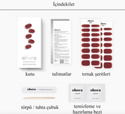 N Wine Veil Jel Tırnak 30 Adet, 2 Kullanım