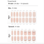 N Cherie Tweed Jel Tırnak 30 Adet, 2 Kullanım