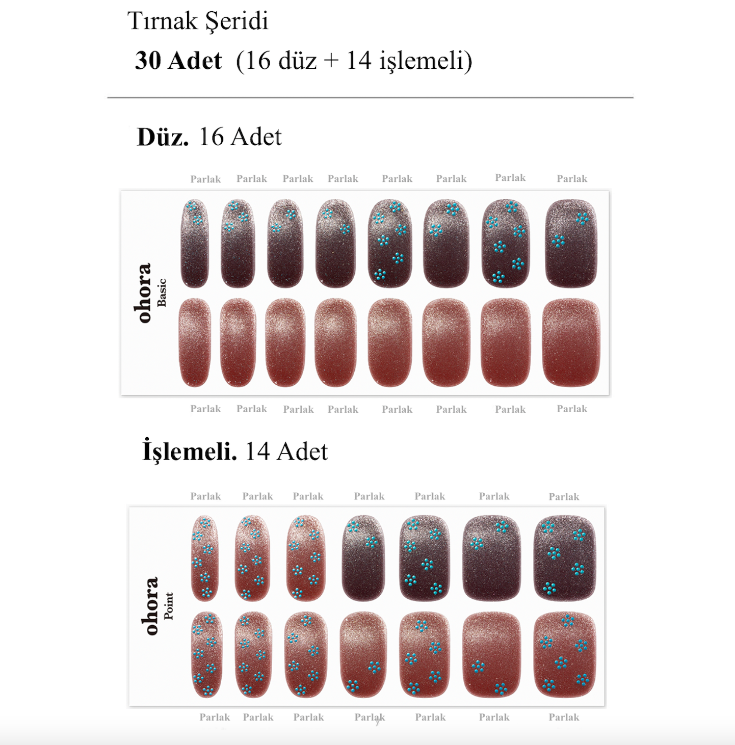 N Evening Flora Jel Tırnak 30 Adet, 2 Kullanım