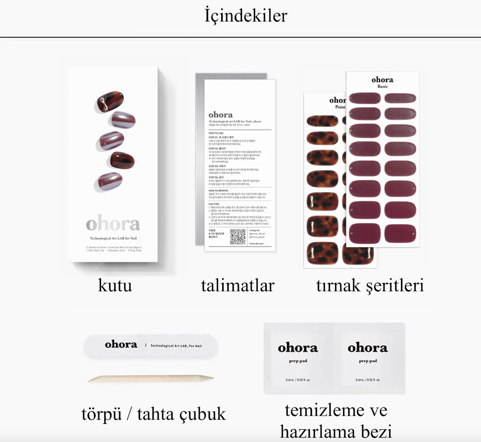 N Noir Amber Jel Tırnak 30 Adet, 2 Kullanım