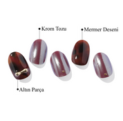 N Noir Amber Jel Tırnak 30 Adet, 2 Kullanım