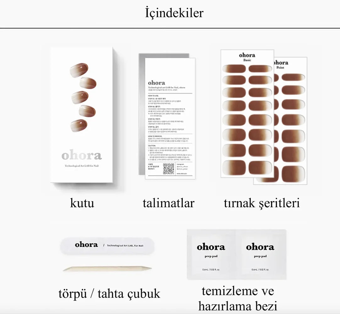 N Marron Jel Tırnak 30 Adet, 2 Kullanım