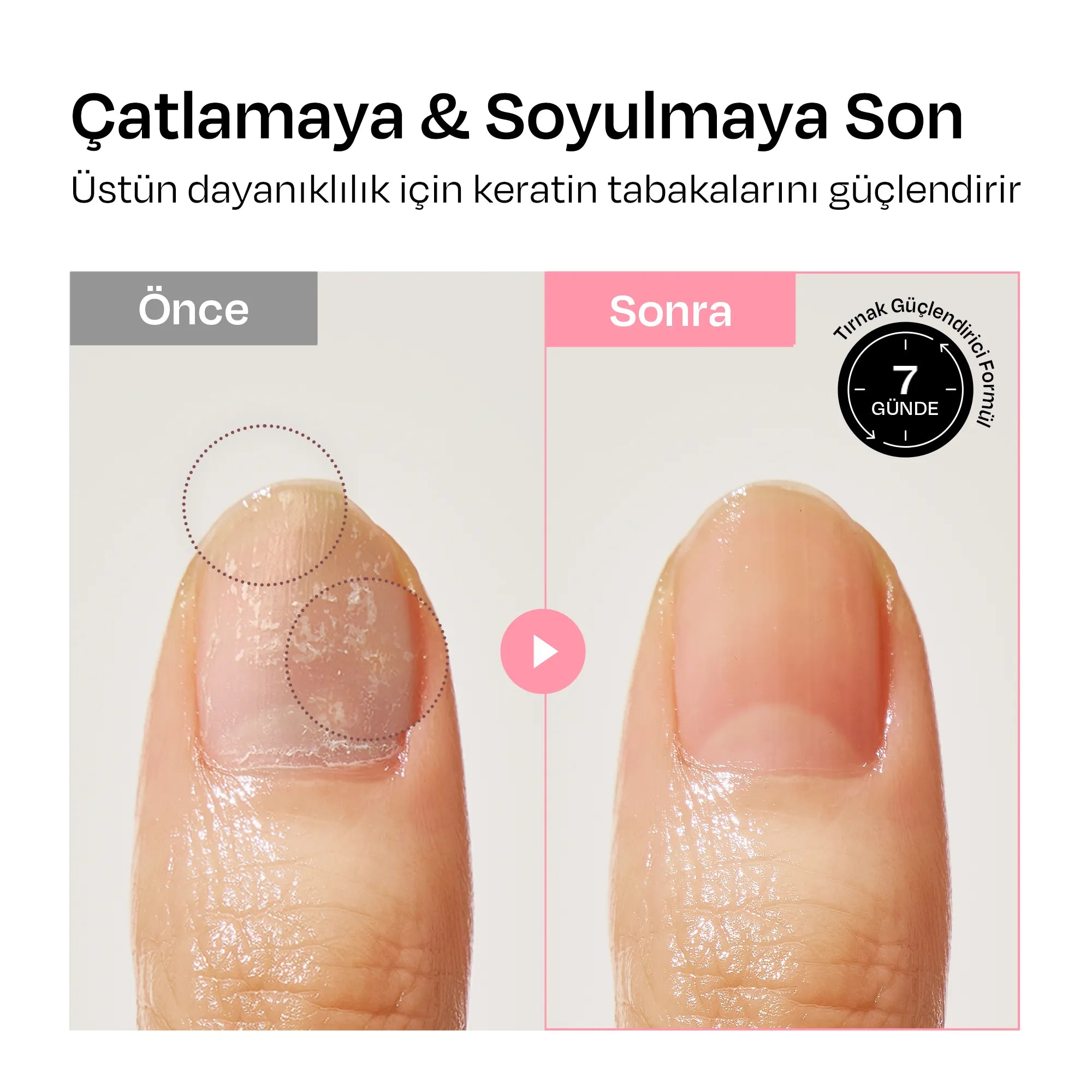 [Şeftali] Renkli Tırnak Güçlendirici