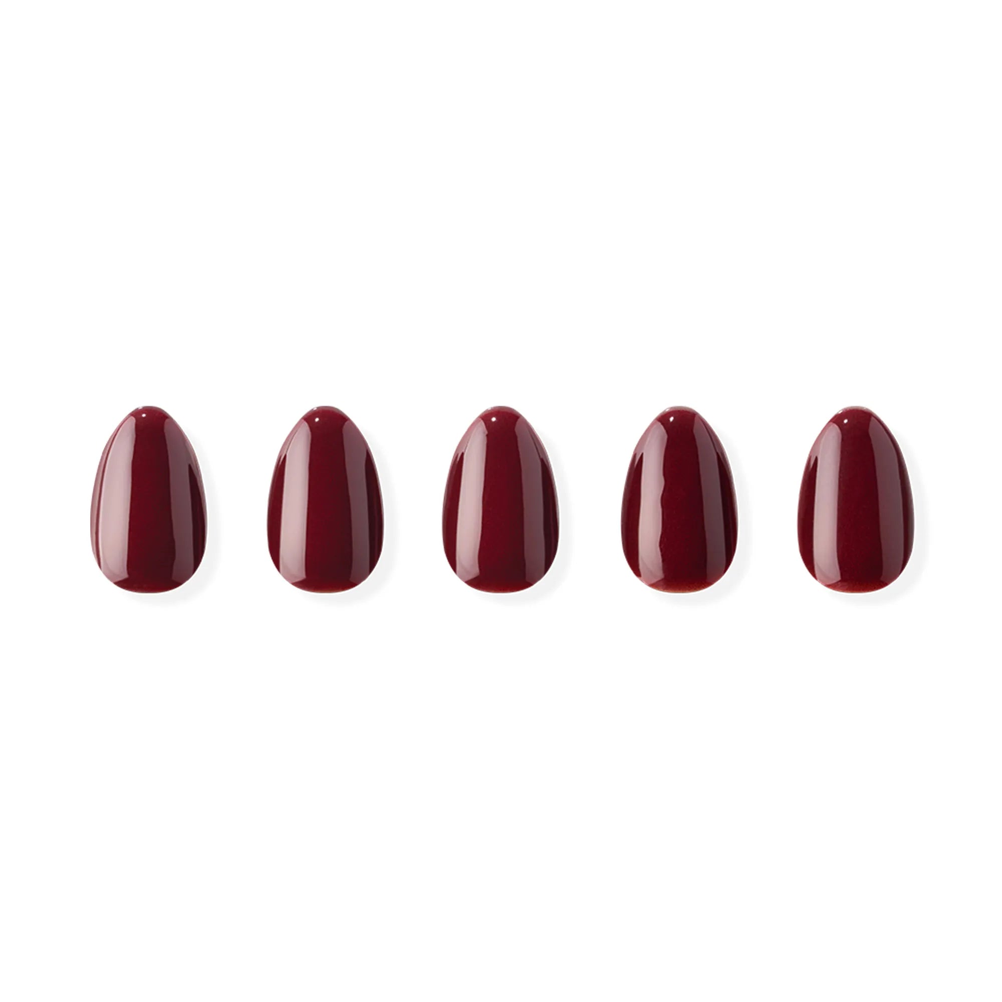 Allure Burgundy jel takma tırnak kısa oval form ürün görseli