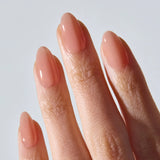 Blush Beige Jel Takma Tırnak Orta Boy Oval 30 Adet