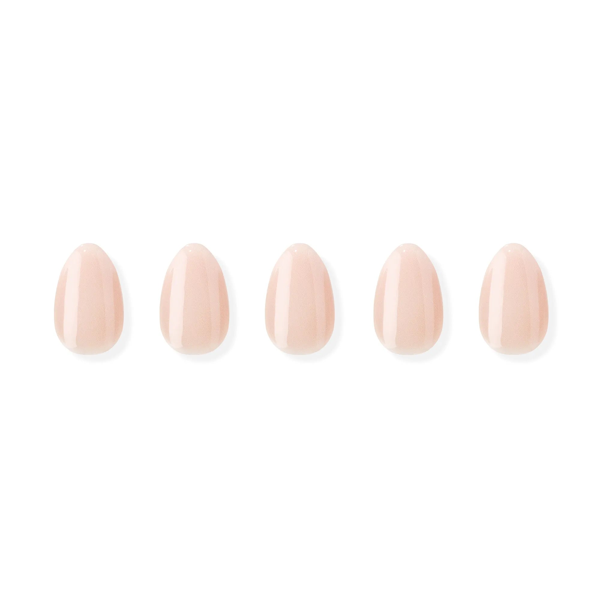 Blush Beige jel takma tırnak orta boy oval form ürün görseli