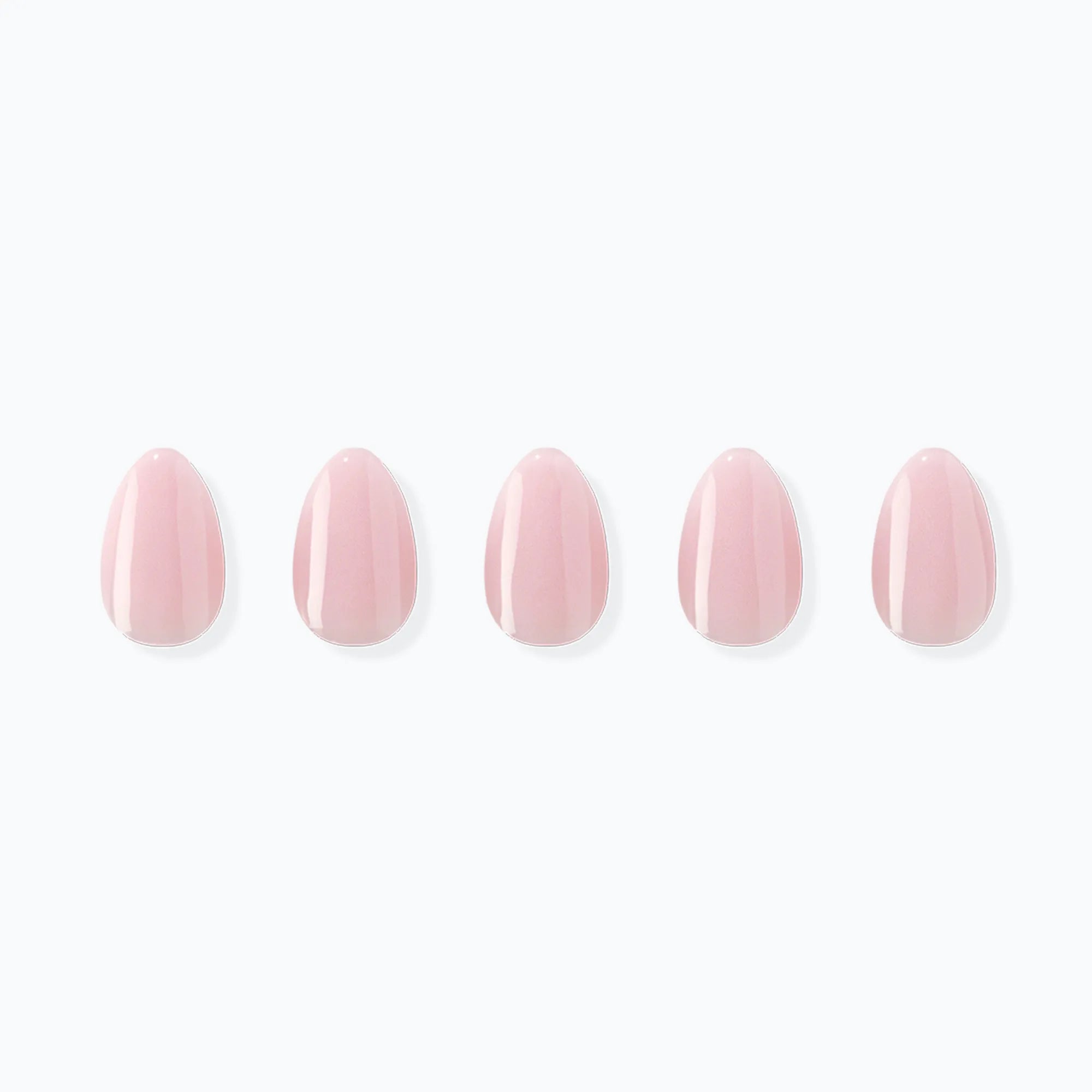 Blush Pink jel takma tırnak orta boy oval form ürün görseli