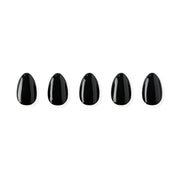 Classic Black jel takma tırnak orta boy oval form ürün görseli