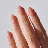 Cream Rose Jel Takma Tırnak Kısa Oval 30 Adet