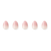 Cream Rose Jel Takma Tırnak Kısa Oval 30 Adet