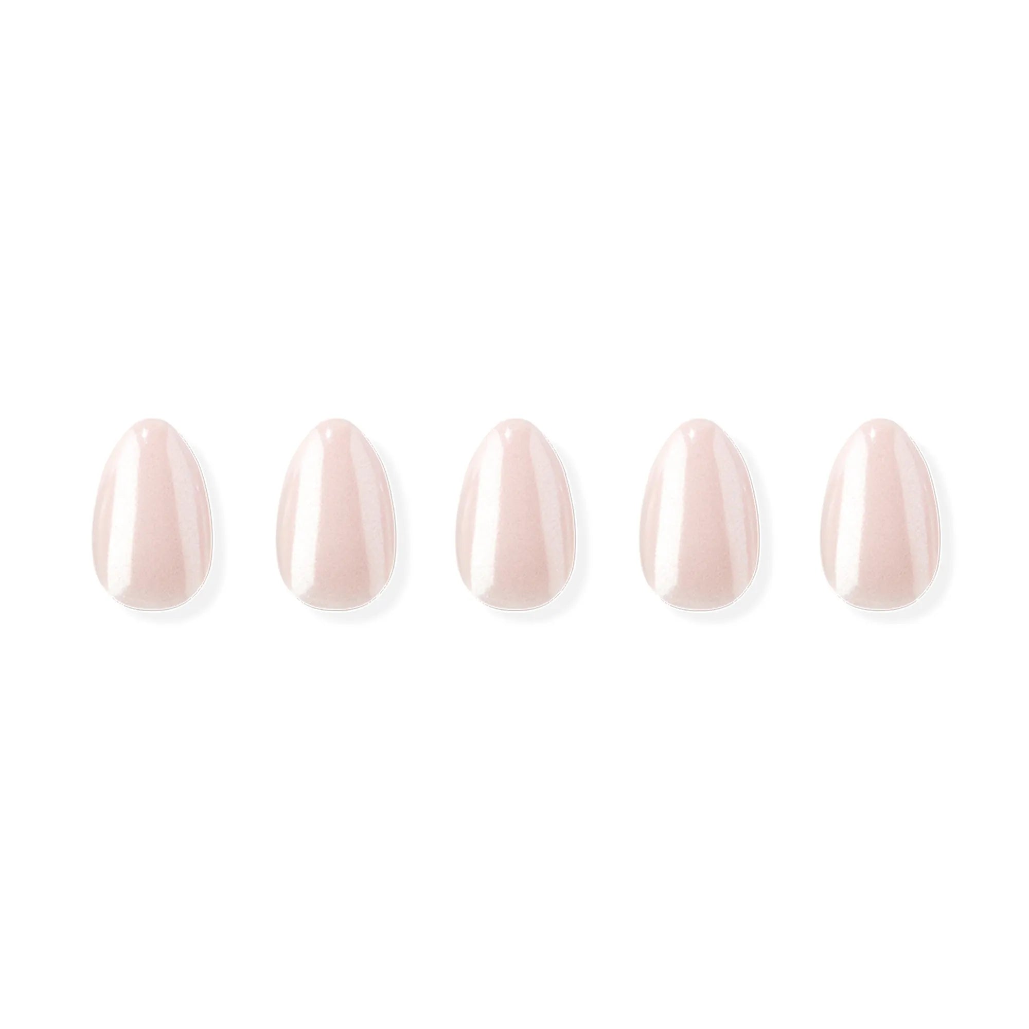 Glazed Chrome jel takma tırnak kısa oval form ürün görseli