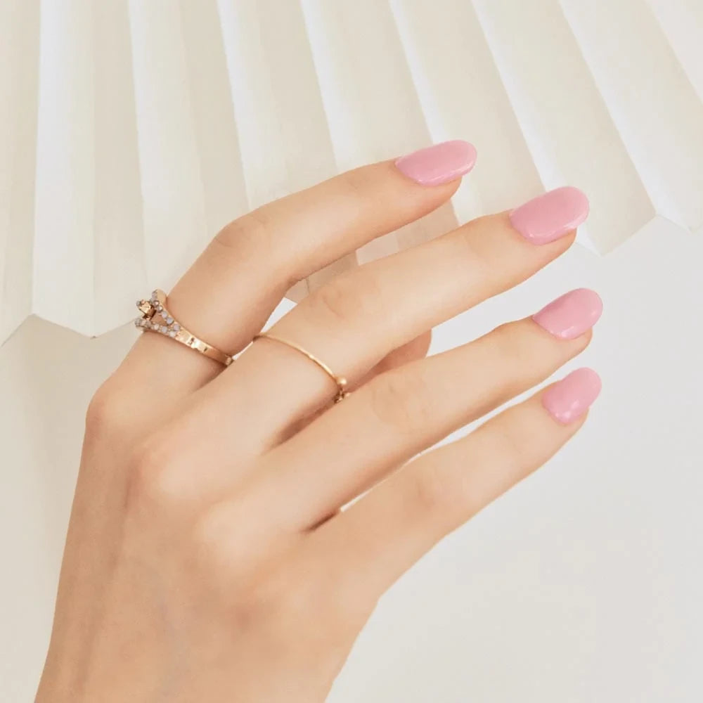 N Cream Pink Jel Tırnak 30 Adet, 2 Kullanım