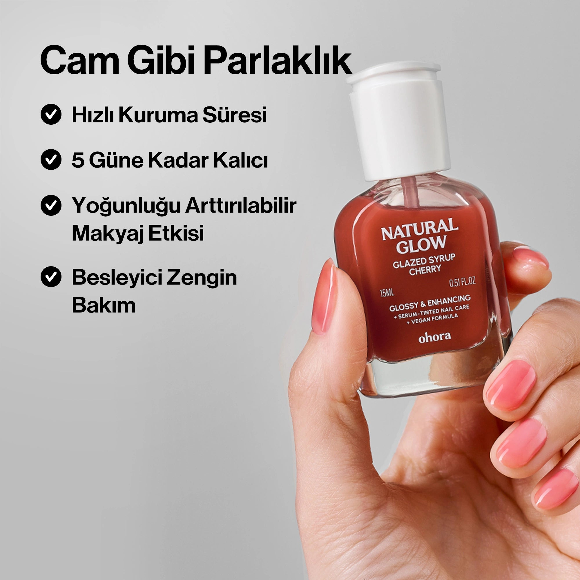 [Kiraz] Renkli Tırnak Güçlendiricisi