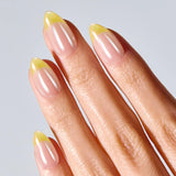 Lemon Chrome Jel Takma Tırnak Orta Boy Badem 30 Adet