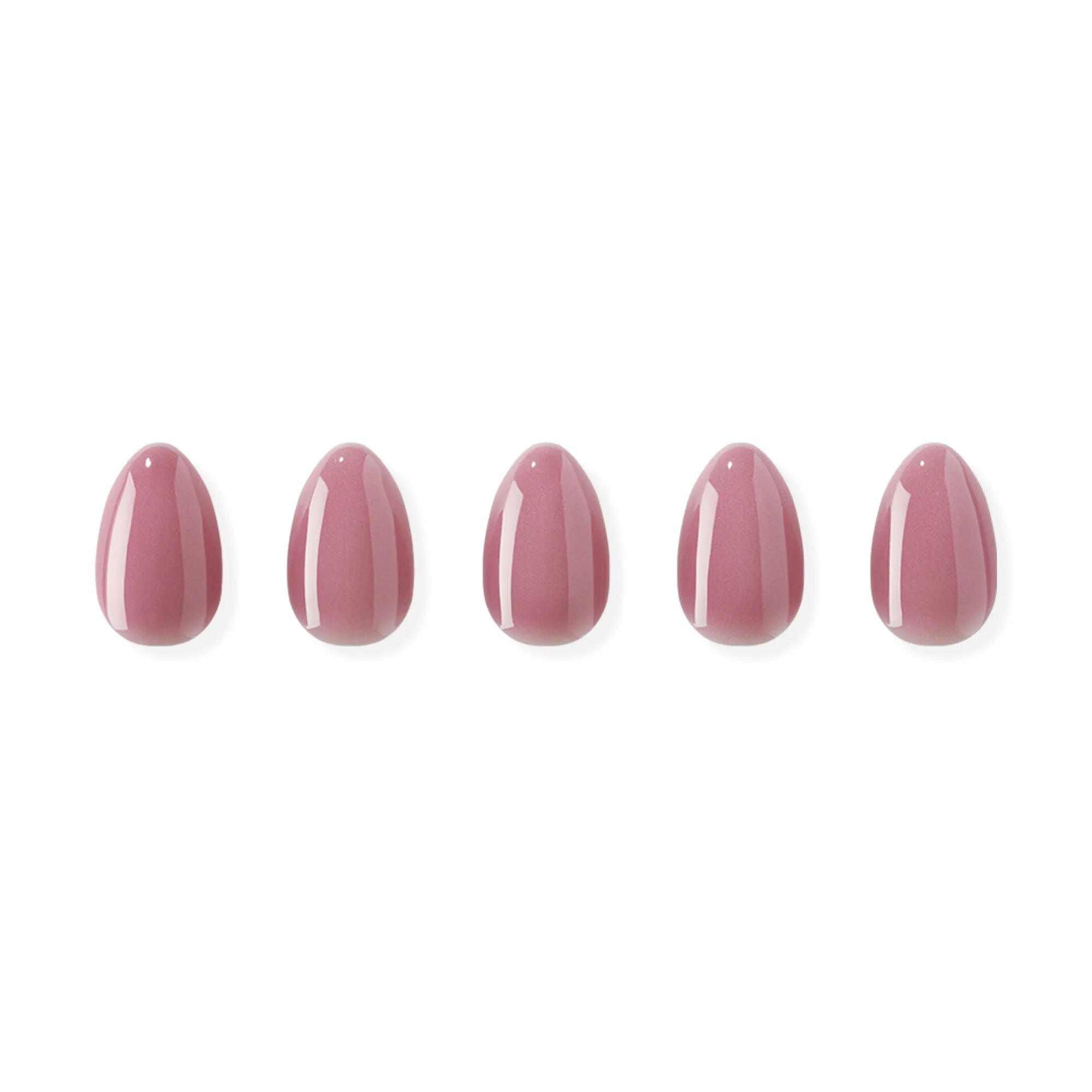 Mauve Pink jel takma tırnak orta boy oval form ürün görseli