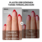 Ohora jel takma tırnak ile plastik takma tırnak karşılaştırması