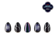 Midnight Hunter jel takma tırnak orta boy oval form ürün görseli