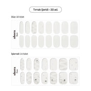 N Ballet Blanc Jel Tırnak 30 Adet, 2 Kullanım