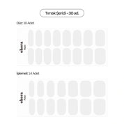 N Bare Crystal Jel Tırnak 30 Adet, 2 Kullanım