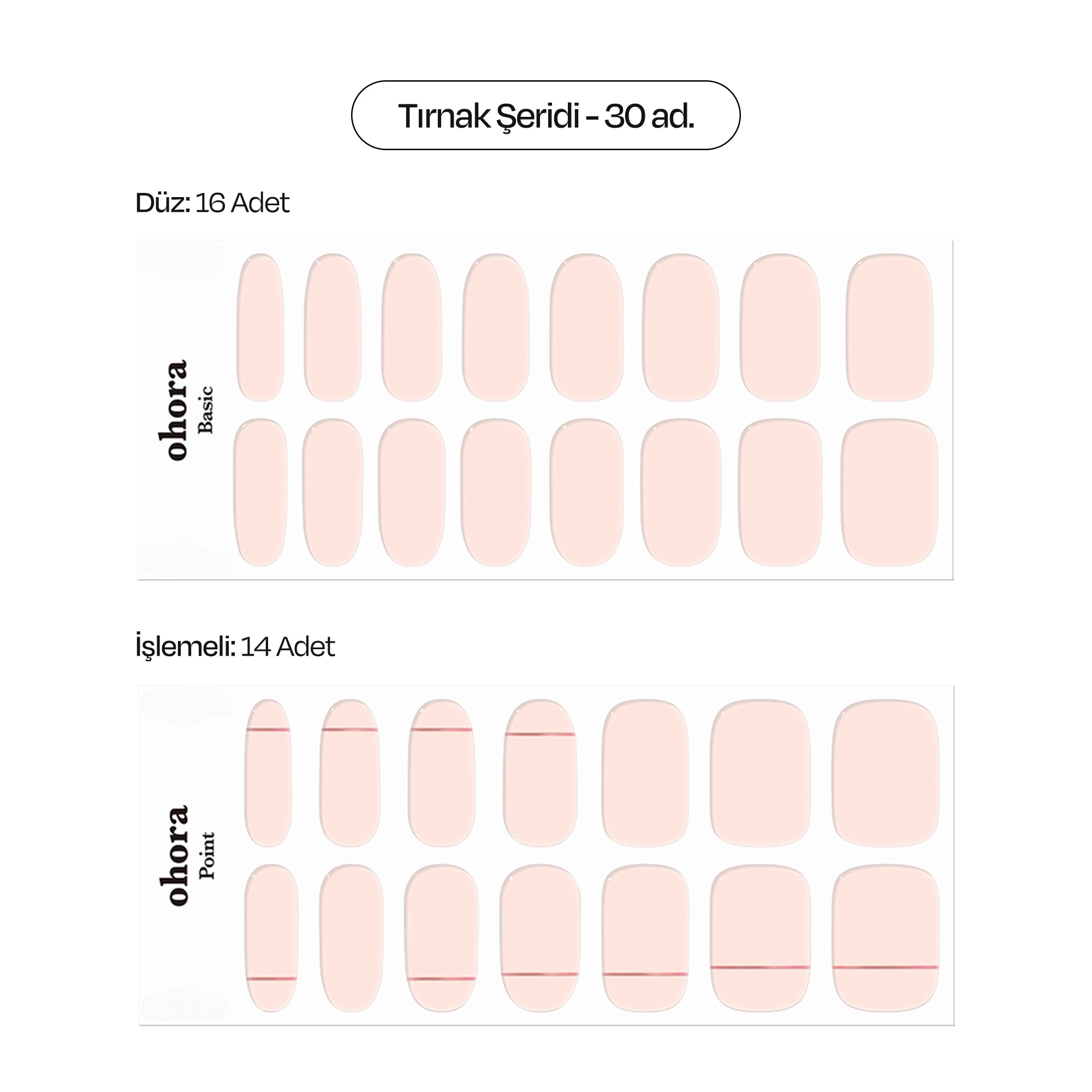 N Basic Nails no.11 Jel Tırnak 30 Adet, 2 Kullanım