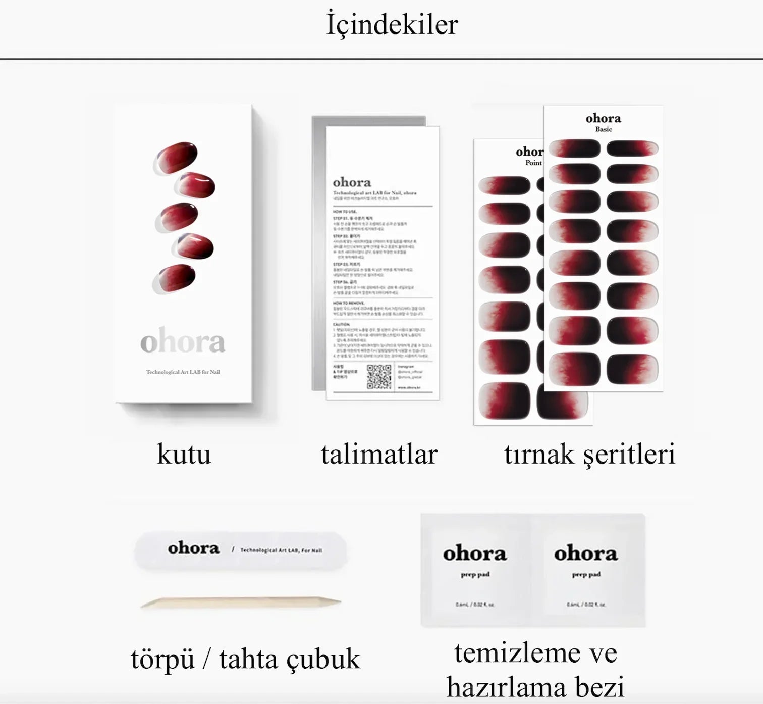 N Blood Drop Jel Tırnak 30 Adet 2 Kullanım