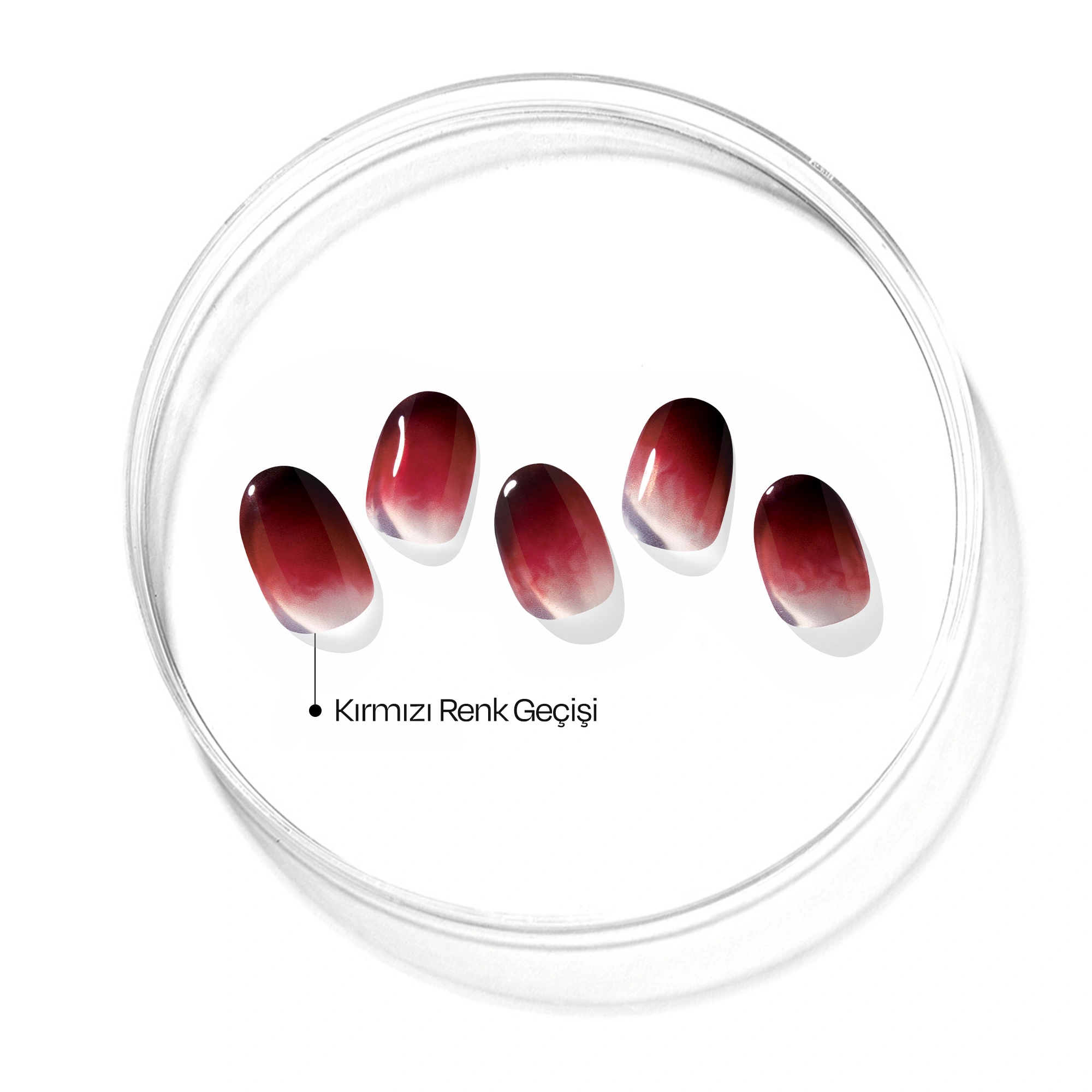 N Blood Drop Jel Tırnak 30 Adet, 2 Kullanım