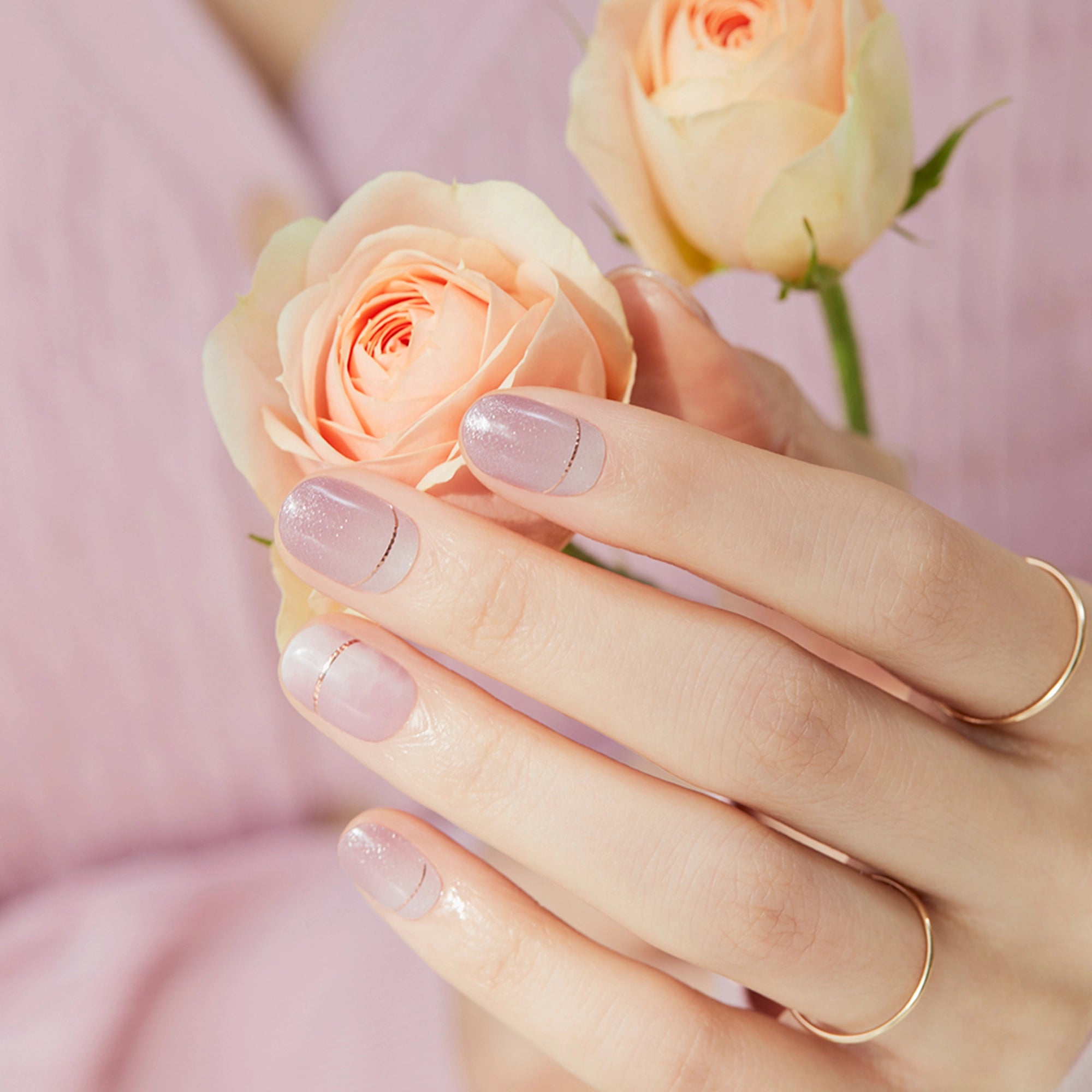 N Blooming Mauve Jel Tırnak 30 Adet, 2 Kullanım