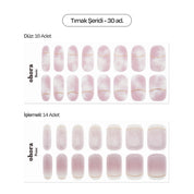 N Blooming Mauve Jel Tırnak 30 Adet, 2 Kullanım