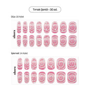 N Candy Swirl Jel Tırnak 30 Adet, 2 Kullanım