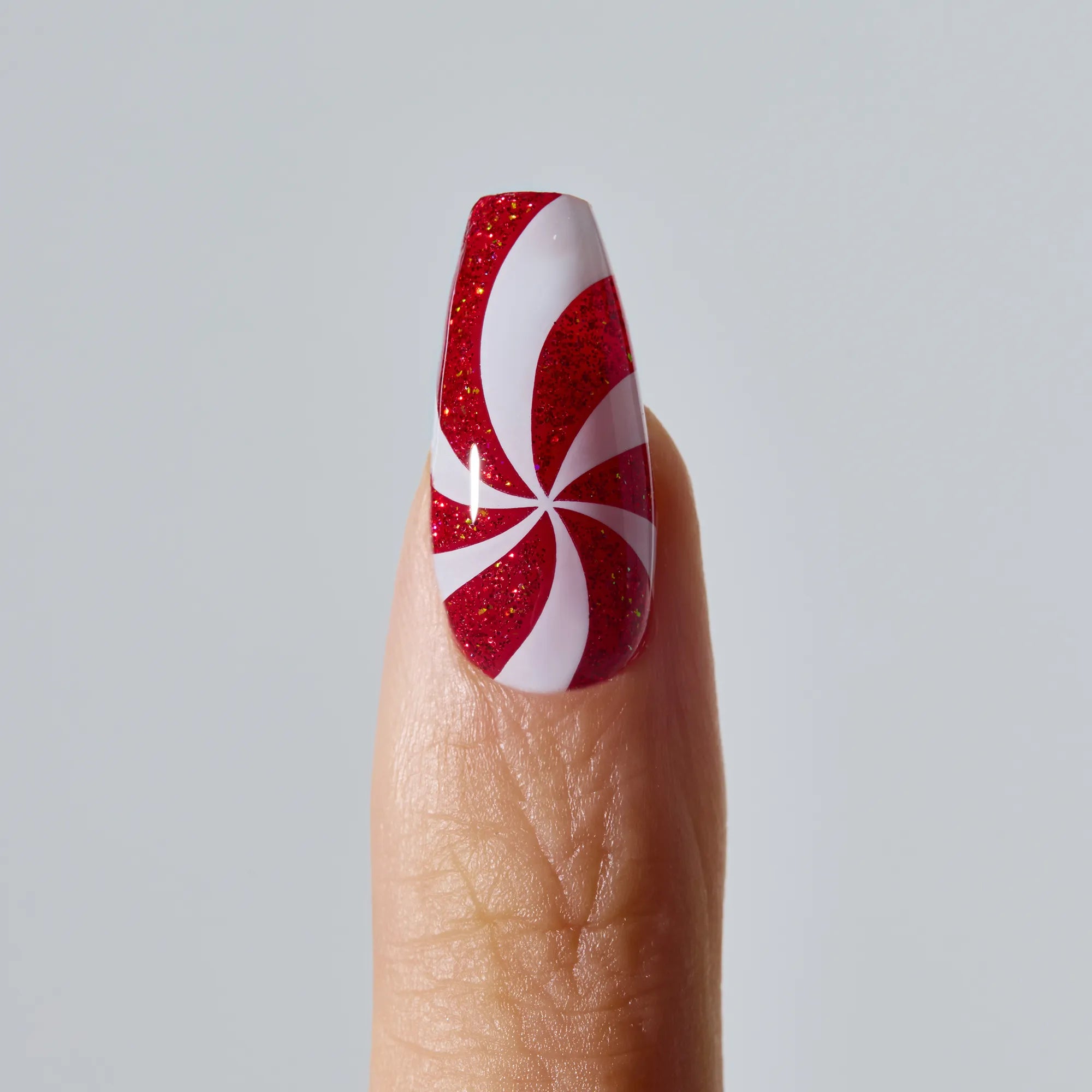 N Candycane Swirl Jel Tırnak 30 Adet, 2 Kullanım