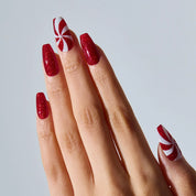 N Candycane Swirl Jel Tırnak 30 Adet, 2 Kullanım - 3