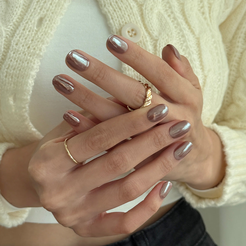 N Chocolate Chrome Jel Tırnak 30 Adet 2 Kullanım