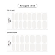 N Clean White Jel Tırnak 30 Adet, 2 Kullanım