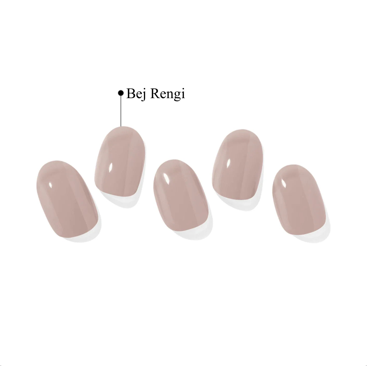 N Cream Beige Jel Tırnak 30 Adet 2 Kullanım
