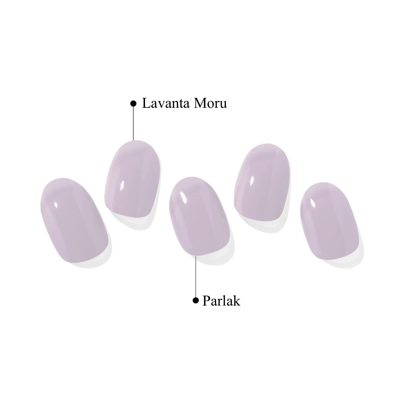 N Cream Lavender Jel Tırnak 30 Adet 2 Kullanım