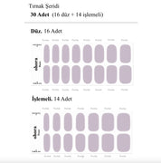 N Cream Lavender Jel Tırnak 30 Adet 2 Kullanım