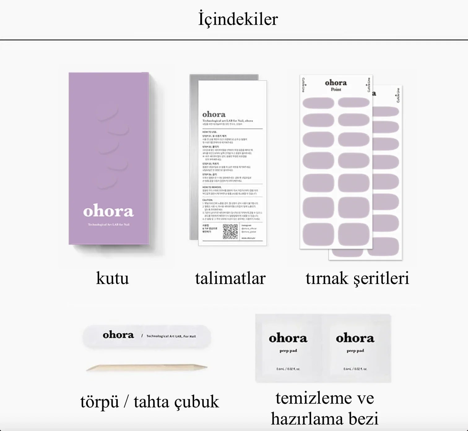 N Cream Lavender Jel Tırnak 30 Adet 2 Kullanım