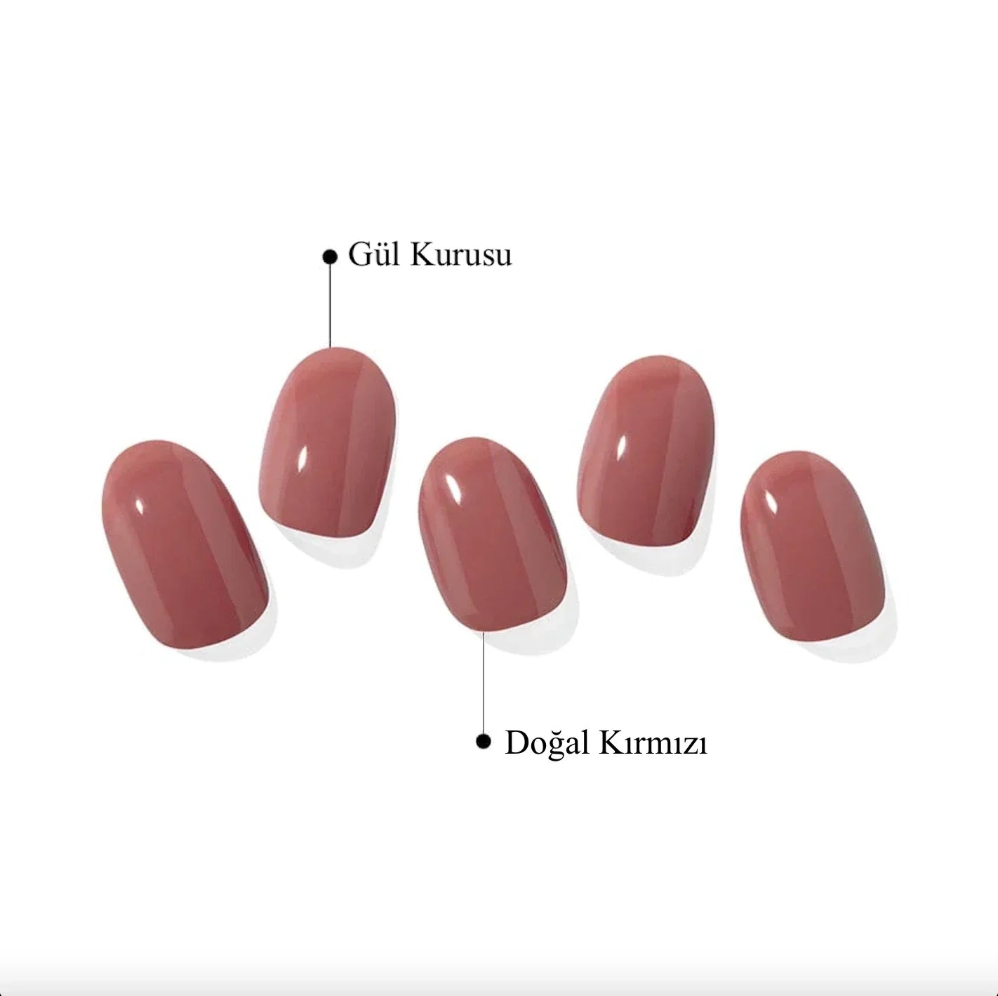 N Cream Rose Jel Tırnak 30 Adet 2 Kullanım