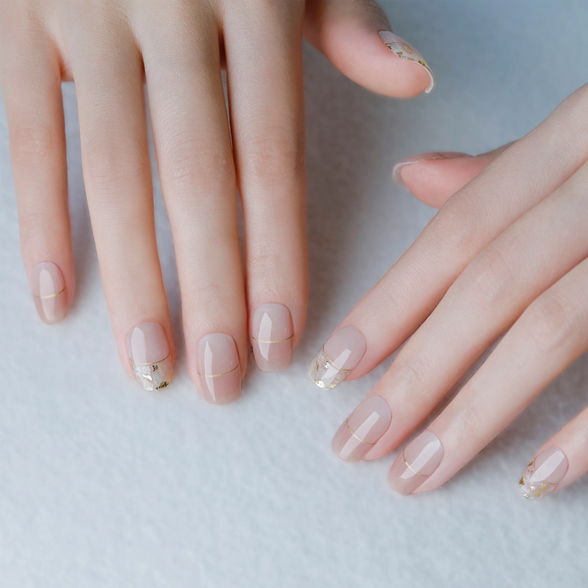 N Cream Shell Jel Tırnak 30 Adet, 2 Kullanım