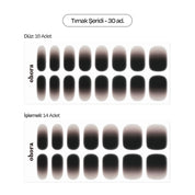 N Dark Veil Jel Tırnak 30 Adet, 2 Kullanım
